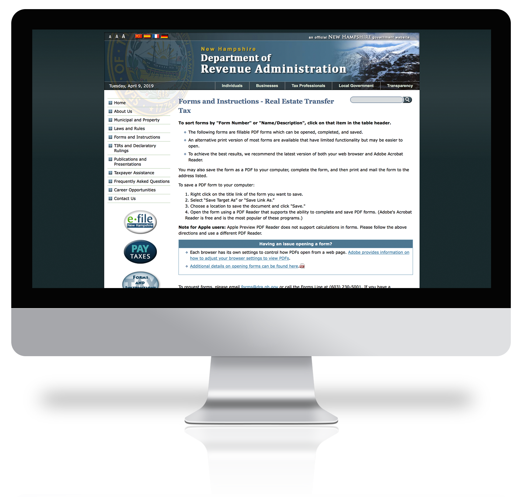 New Hampshire Real Estate Transfer Tax Forms