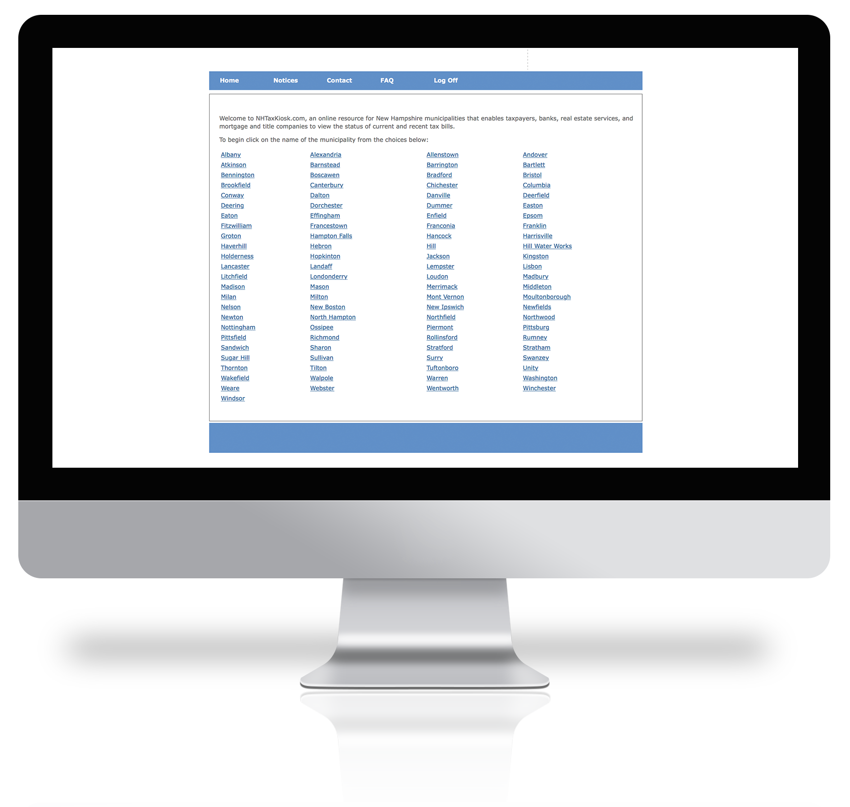 New Hampshire Tax Kiosk